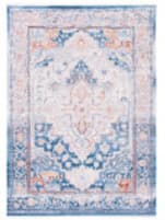 Safavieh Valencia Val490M Blue / Gold Area Rug