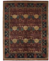 Southwest Looms Arts and Crafts PC-07A Mahogany - Navy Area Rug