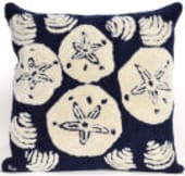 Trans-Ocean Frontporch Pillow Shell Toss 1408/33 Navy Area Rug