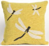 Trans-Ocean Frontporch Pillow Dragonfly 1415/09 Yellow Area Rug