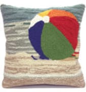 Trans-Ocean Frontporch Pillow Life's A Beach 1516/12 Sand Area Rug