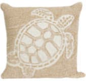 Trans-Ocean Frontporch Pillow Turtle 1634/12 Neutral