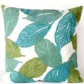 Trans-Ocean Visions I Pillow Mystic Leaf 405104 Aqua