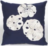 Trans-Ocean Visions I Pillow Sand Dollar 414033 Navy