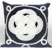 Trans-Ocean Visions Ii Pillow Ornamental Knot 4143/33 Navy Area Rug