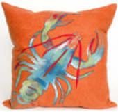 Trans-Ocean Visions Ii Pillow Lobster 4153/17 Orange Area Rug