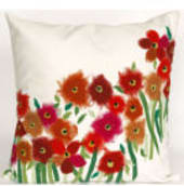 Trans-Ocean Visions Iii Pillow Poppies 320924 Red