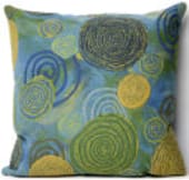 Trans-Ocean Visions Iii Pillow Graffiti Swirl 410906 Cool