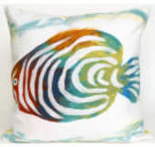 Trans-Ocean Visions Iii Pillow Rainbow Fish 415212 Pearl