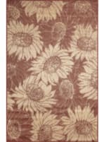 Trans-Ocean Carmel Sunflower Field 8483/34 Chili Area Rug