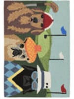 Trans-Ocean Frontporch Putts And Mutts 2418/44 Multi Area Rug