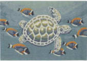 Trans-Ocean Frontporch Turtle And Fish 4636/04 Ocean Area Rug