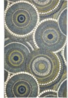 Trans-Ocean Marina Circles 8035/03 Azure Area Rug
