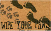 Trans-Ocean Natura Wipe Your Paws 2021/12 Natural Area Rug