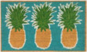 Trans-Ocean Natura Pineapples 2035/04 Aqua Area Rug