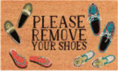 Trans-Ocean Natura Please Remove Your Shoes 2224/12 Natural Area Rug