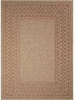 Trans-Ocean Sahara Diamond Border 7192/14 Terracotta Area Rug