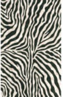 Trans-Ocean Visions I Zebra 3043/48 Black Area Rug