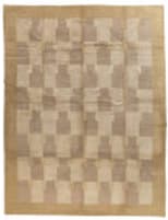 Tufenkian Tibetan Double Square Border Beige - Gold Area Rug