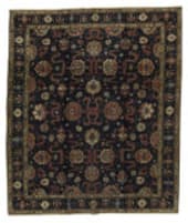 Tufenkian Knotted Cloudband Sheared Black Area Rug