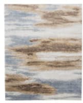 Tufenkian Knotted Stratos Brown Blue Area Rug