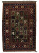 Tufenkian Knotted Seychour Boteh Moss Green Area Rug