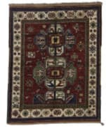 Tufenkian Knotted Kazak V Red Area Rug