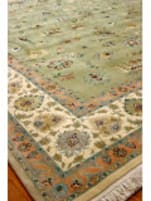 J. Aziz Tabriz Light Green 8'4'' x 10'1'' Rug
