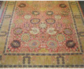 J. Aziz 16/18 Antiqued Rust - Gold 4'8'' x 7'2'' Rug