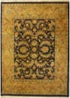 J. Aziz Indo-Kashan Black - Gold 8' x 10' Rug