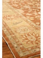 B. Aziz Peshawar Brown - Gold 8'2'' x 11'6'' Rug