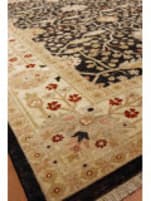 J. Aziz Peshawar Black 9' x 11'9'' Rug