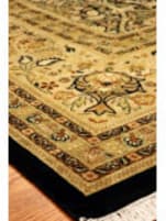 J. Aziz 16/18 Shah Abbas Black- Gold 12'4'' x 18'5'' Rug