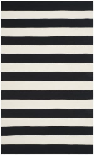 Black white striped runner on sale