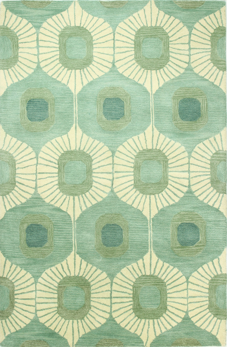 Hemmer Abstract Tufted Wool Area Rug