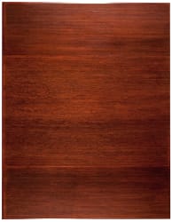 Anji Mountain Bamboo Chair Mat Tri-Fold No Lip Dark Cherry