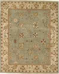 Due Process Mirzapur Tabriz Turquoise - Ivory