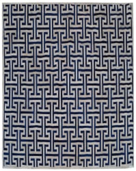 Exquisite Rugs Natural Hide Hair on Hide 2216 Ivory - Navy