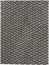 Exquisite Rugs Berlin Hair on Hide 3417 Charcoal - Ivory