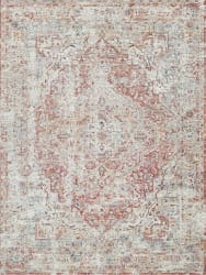 Exquisite Rugs Antique Loom Power Loomed 5575 Beige - Rust