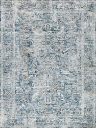 Exquisite Rugs Antique Loom Power Loomed 5589 Blue