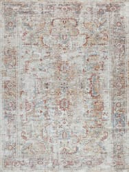 Exquisite Rugs Antique Loom Power Loomed 5591 Cream - Rust