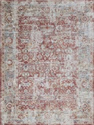 Exquisite Rugs Antique Loom Power Loomed 5594 Rust - Blue