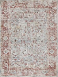 Exquisite Rugs Antique Loom Power Loomed 5595 Blue - Rust
