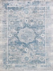 Exquisite Rugs Legacy Power Loomed 5663 Blue - Ivory