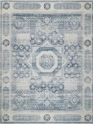 Exquisite Rugs Vintage Looms Power Loomed 5670 Light Blue