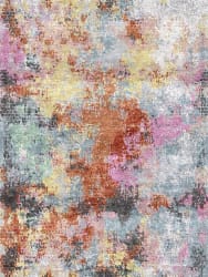 Exquisite Rugs Floor Art Hand Knotted 5696 Purple - Rust