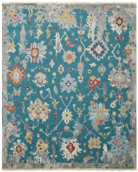 Famous Maker Soumak Crown 1001182 Teal - Multi