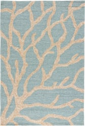 Jaipur Living Coastal Lagoon Coral Col13 Teal - Tan