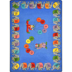 Joy Carpets Kid Essentials Circus Elephant Parade Multi